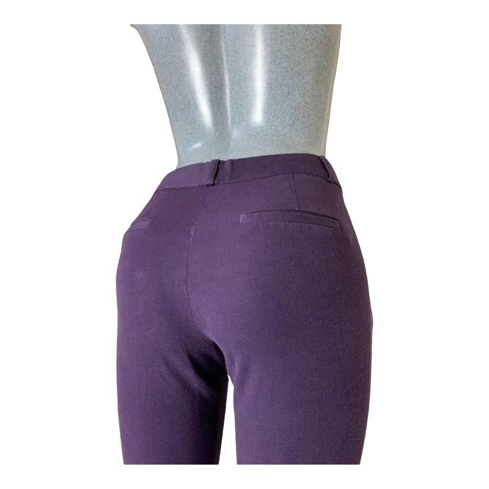 Banana Republic 'Sloan Fit' Womens Dress Pants Tag 8 Purple W32xL26 Stretch Crop